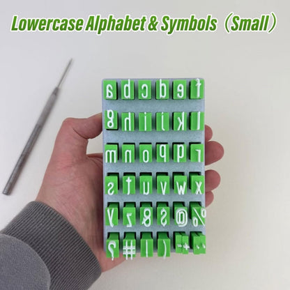 Alphabet Stamps - Lowercase letters, for clay pots/fondant, DIY, 26 alphabet book V1188-MS101-00641-1