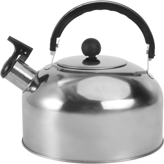 Whistling kettle - Food-grade stainless steel - Boils water quickly - 2-liter coffee maker - With insulated V1188-MS101-00646-1