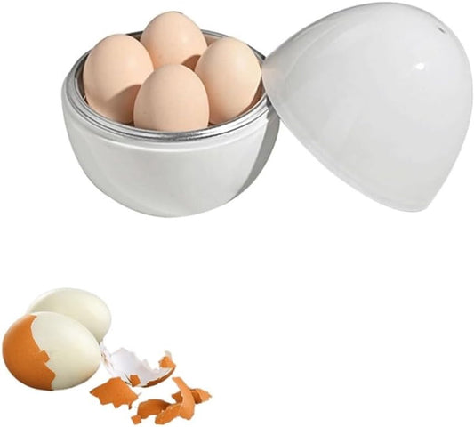Egg cooker - Pressure cooker with 4 eggs for hard and medium-boiled eggs - Fast microwave egg cooker - V1188-MS101-00659-1
