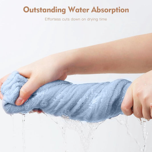 3-pack hair towels - Anti-frizz hair dryer wraps for curly hair - Fast-drying head towel accessories for V1188-MS101-00661-1