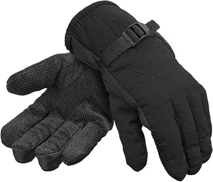Warm, waterproof men's winter ski gloves with full fleece lining V1188-MS101-00664-1
