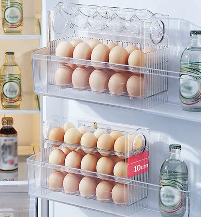 Egg carton - Suitable for 30 eggs - Egg storage box specifically for the refrigerator - Three-layer V1188-MS101-00667-1