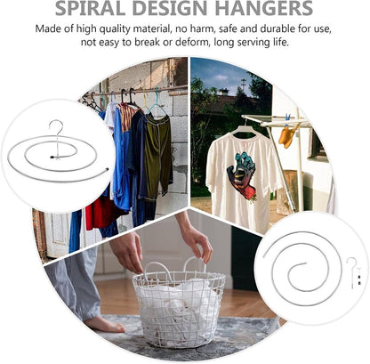 Spiral Drying Rack - 2-Piece Set - Windproof - For Bedding, Towels & Clothing - Rotatable & Space-Saving V1188-MS101-00671-1