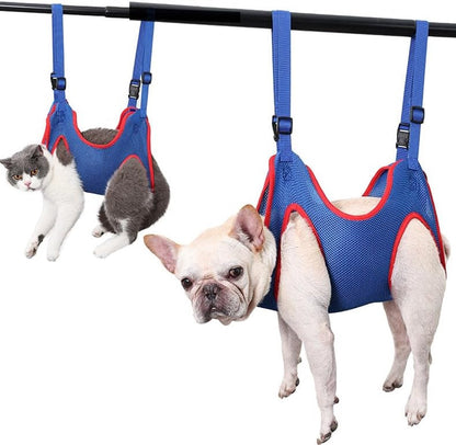 Blue Size S Pet Grooming Hammock for Trimming Cat and Dog Nails V1188-MS101-00681-1