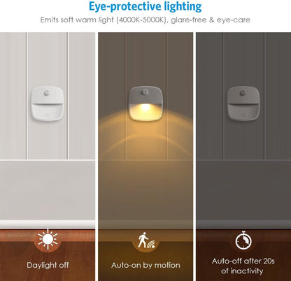 Indoor lighting with motion sensor - Battery-operated stair lighting - Wireless stick-on LED night light - V1188-MS101-00685-1