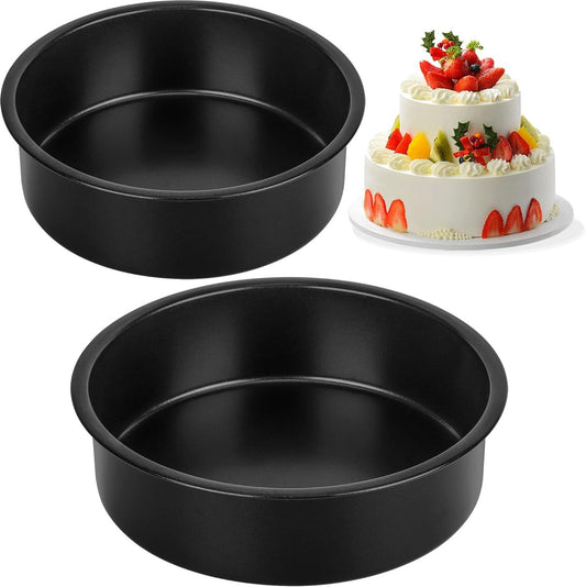 baking pans - round baking pans of 10 cm and 15 cm - stainless steel with non-toxic coating - easy to clean V1188-MS101-00690-1