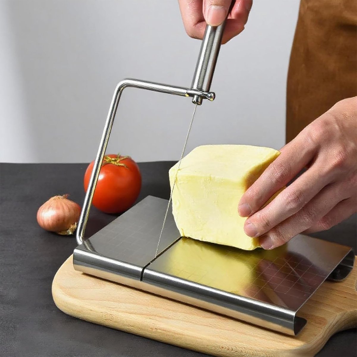 Cheese Slicer with Measuring Scale - 6 Interchangeable Blades - Precision Cutting - Dishwasher Safe - Cheese V1188-MS101-00716-1