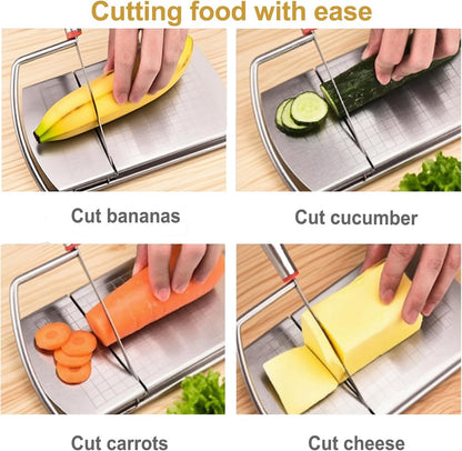 Cheese Slicer with Measuring Scale - 6 Interchangeable Blades - Precision Cutting - Dishwasher Safe - Cheese V1188-MS101-00716-1