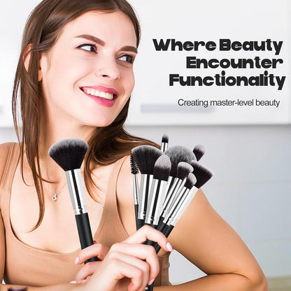 Make Up Brush Set - Brush Sets - Foundation Brush - Eyeshadow Brushes - Powder Brush - Makeup Brushes - V1188-MS101-00717-1