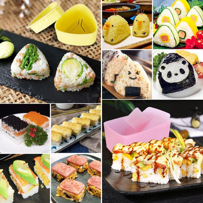 Onigiri mold - 3-pack Musubi press maker Triangular rice ball mold maker - Kids' lunch Bento and DIY at home V1188-MS101-00718-1