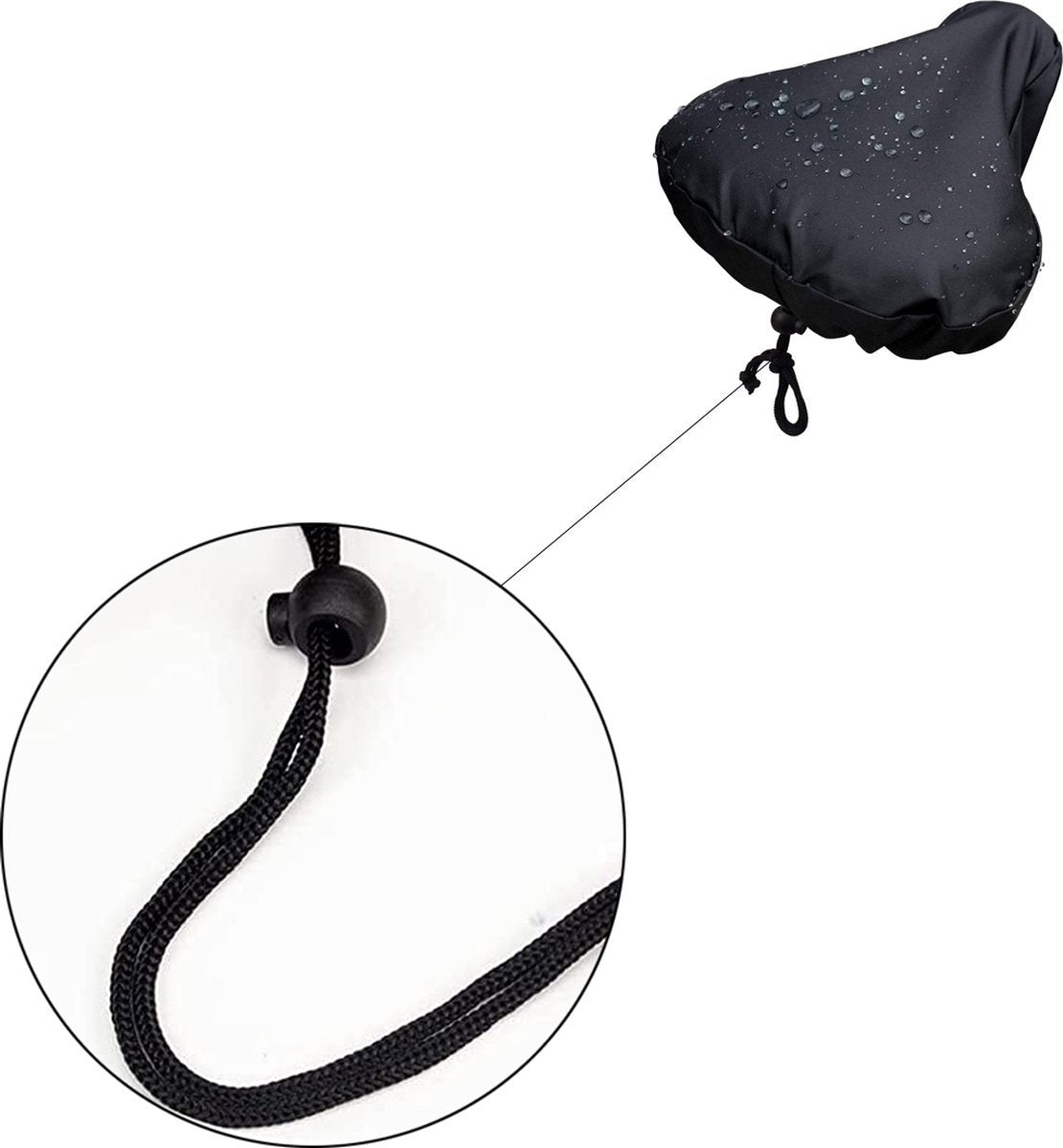Waterproof Saddle Cover - Bicycle Saddle Cover - Cover for Bicycle Saddle - Rain Cover - Elastic Rain Cover V1188-MS101-00719-1