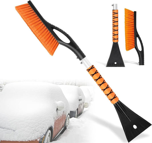 2-in-1 detachable snow brush and ice scraper - 27" ergonomic foam handle for effortless cleaning - Universal V1188-MS101-00723-1