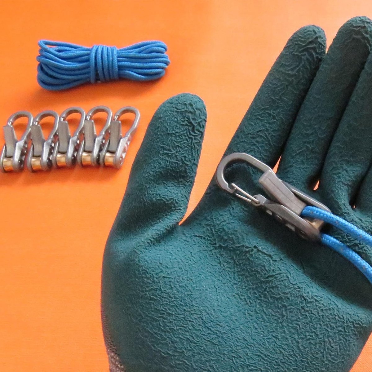 Paracord Adjusters 6-pack - With locking buckle, camping/boat V1188-MS101-00741-1