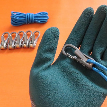 Paracord Adjusters 6-pack - With locking buckle, camping/boat V1188-MS101-00741-1