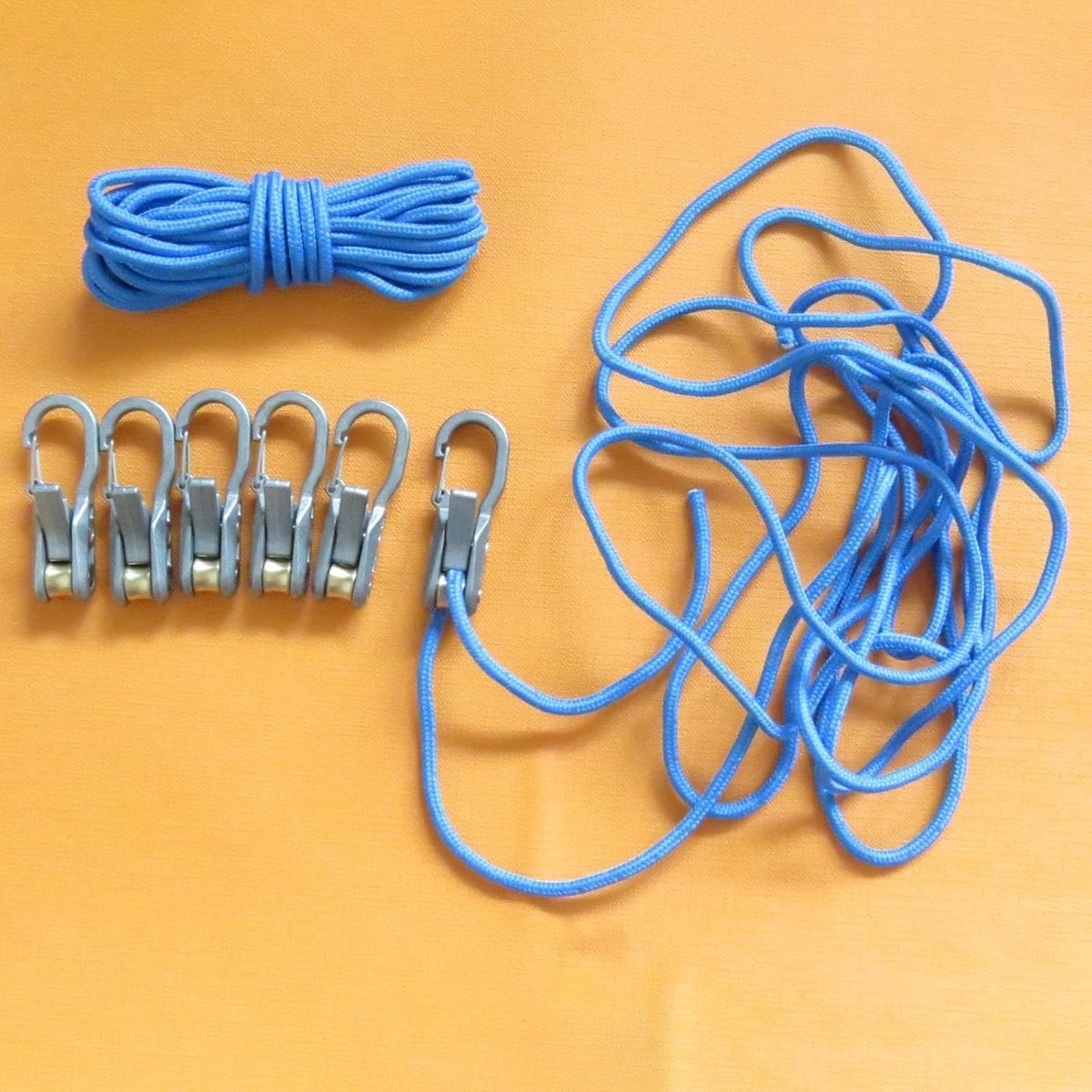 Paracord Adjusters 6-pack - With locking buckle, camping/boat V1188-MS101-00741-1