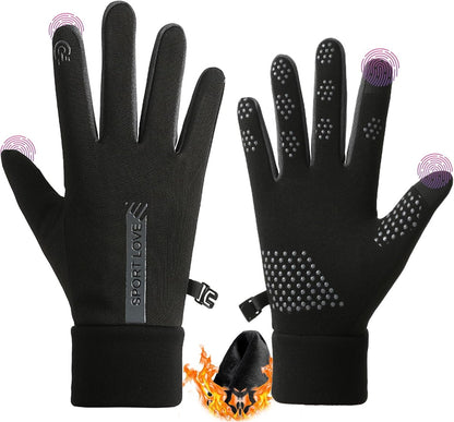 Warm winter gloves - Touchscreen operation - Warm fleece lining, Windproof - Suitable for cycling and V1188-MS101-00742-1