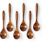 Wooden Spoons - 17cm Bamboo Spoons - Eco-friendly - Versatile Use - Perfect for Honey Jars & Jams (6-piece) V1188-MS101-00745-1