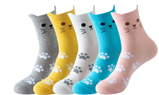 Cat socks - Funny, new gifts for animal lovers - Ultra-soft and comfortable design - Unique gift for mother, V1188-MS101-00751-1