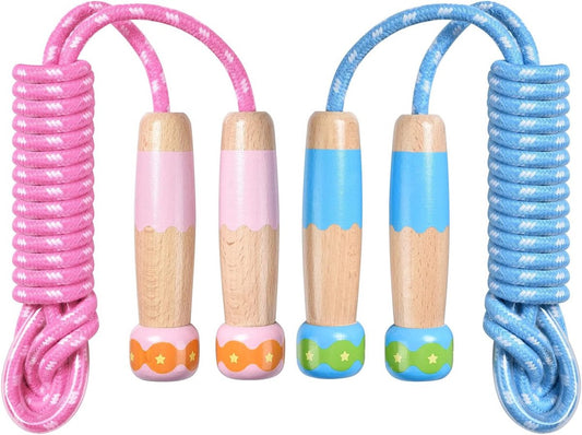 Professional Sports Jump Rope Set of two jump ropes for children - 2.5 meters - adjustable length - with V1188-MS101-00752-1