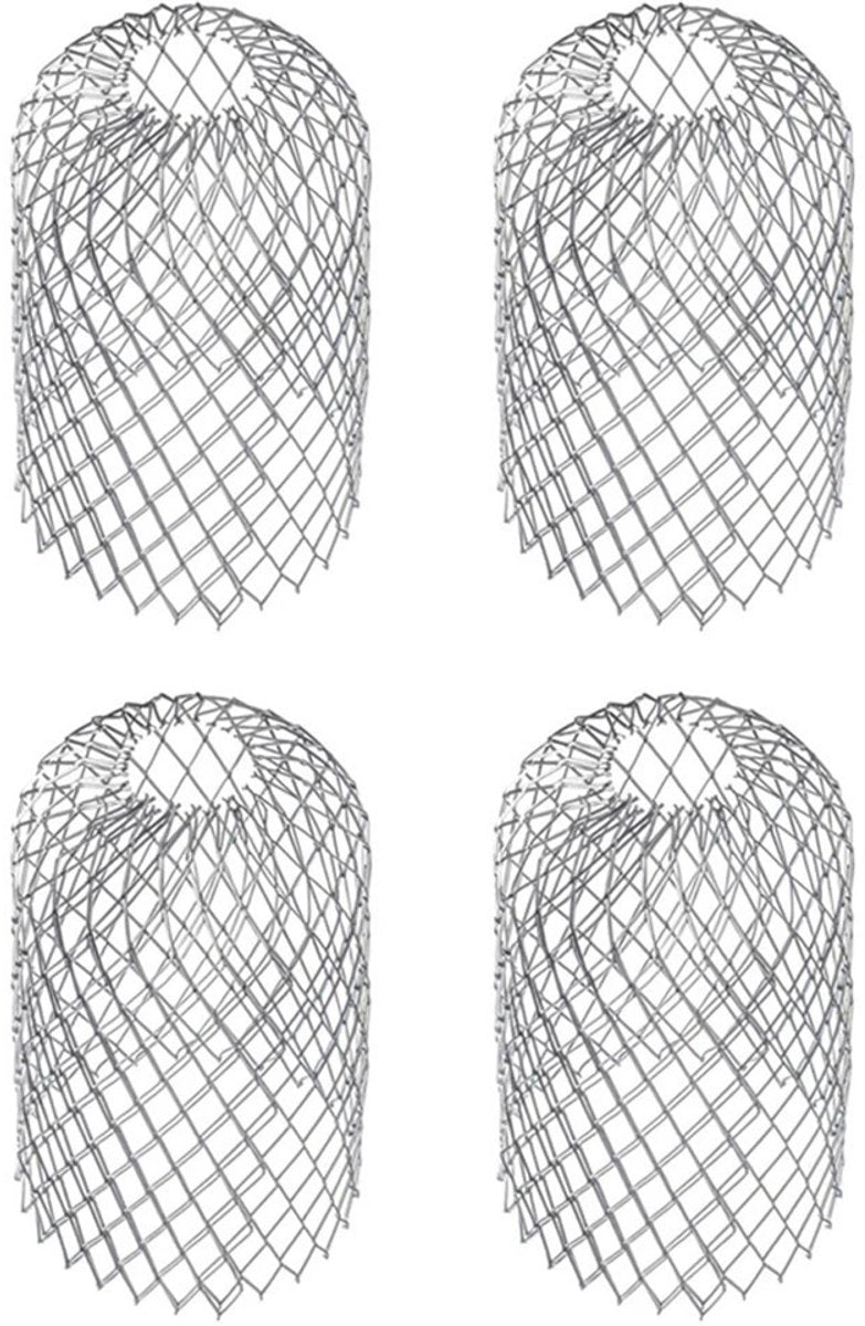 Gutter Leaf Filter 4-piece - Wire Mesh Guard, 10x17cm, gutter protector V1188-MS101-00753-1