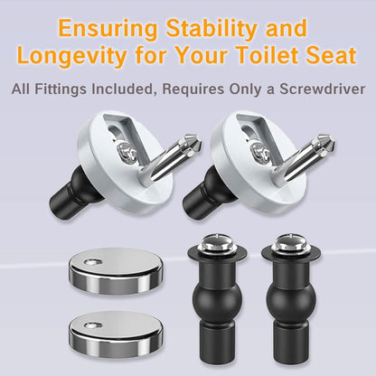 Toilet Seat Hinge Parts - Top-mounted, quick installation V1188-MS101-00765-1