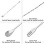 Cocktail Muddler & Stirrer - 25 cm 2-in-1 Bar Tool - Stainless Steel with Long Handle - For Mojitos and Fruit V1188-MS101-00768-1