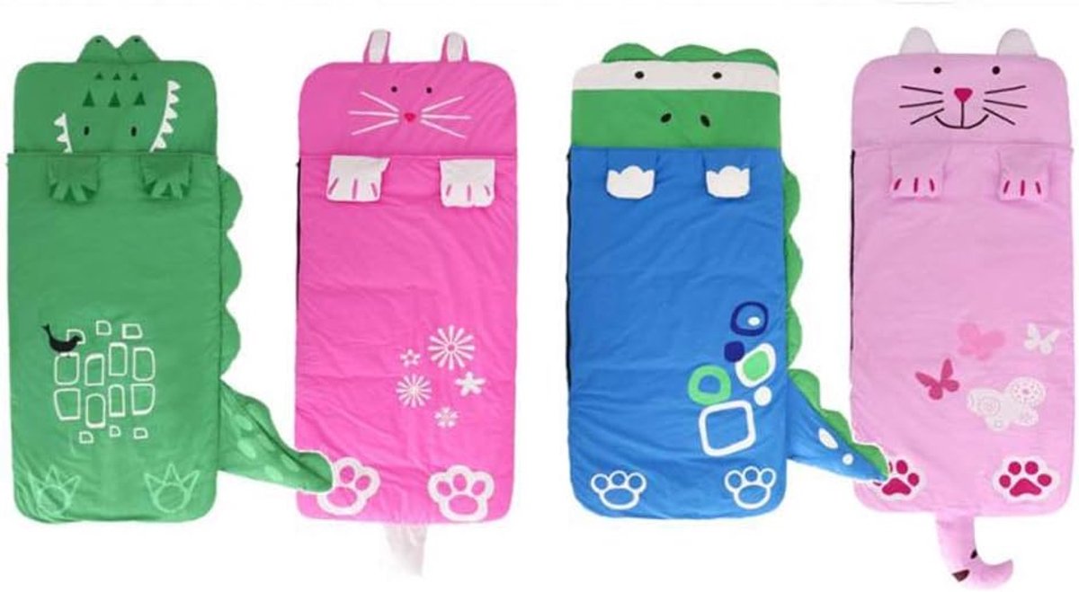 Children's Sleeping Bag 160x60cm - Cartoons, soft warm, pink V1188-MS101-00774-1