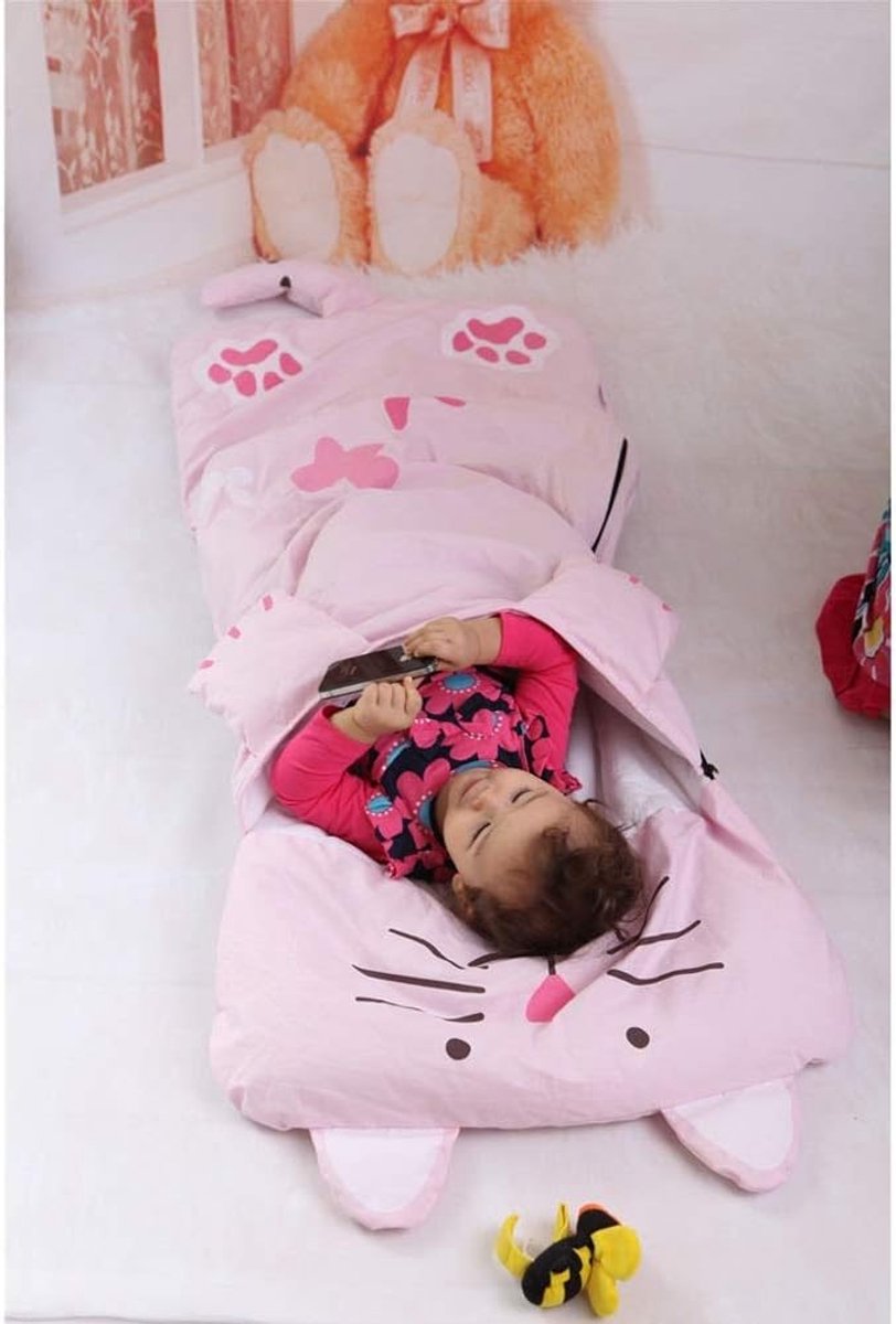 Children's Sleeping Bag 160x60cm - Cartoons, soft warm, pink V1188-MS101-00774-1