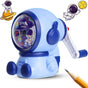 Manual pencil sharpener - Cute child-style stationery with a space theme - durable - easy to use - suitable V1188-MS101-00778-1