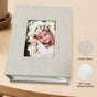 Photo album 4x6 - 100 compartments, linen cover, light grey V1188-MS101-00781-1