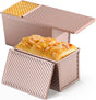 2-pack Pullman loaf pan with lid - 1 pound bread baking pan - non-stick coating for homemade sourdough bread V1188-MS101-00782-1