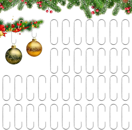100 pieces Christmas decoration hooks - ornament hangers, Christmas hooks for ornaments - small metal wire V1188-MS101-00784-1