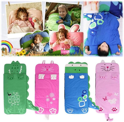 Children's Sleeping Bag 160x60cm - Cartoons, soft warm, blue V1188-MS101-00785-1