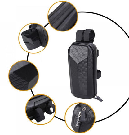 Waterproof storage bag for scooters - Hard scooter handlebar bag - Front bag for electric scooter - V1188-MS101-00801-1