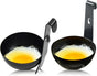 2-piece egg cooker - Stainless steel pan for poached eggs with hanging cups - Non-stick cookware for V1188-MS101-00820-1