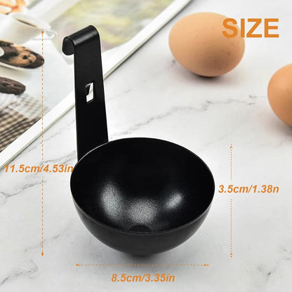 2-piece egg cooker - Stainless steel pan for poached eggs with hanging cups - Non-stick cookware for V1188-MS101-00820-1