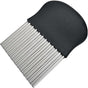 Vegetable knife - Stainless steel - Serrated blade - Potato chip cutter - Fruit and vegetable cutter - V1188-MS101-00836-1