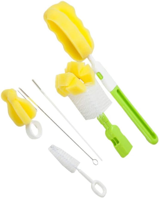 6 pieces baby bottle brushes and feeding bottle cleaning brushes for babies, toddlers, and preschoolers V1188-MS101-00837-1