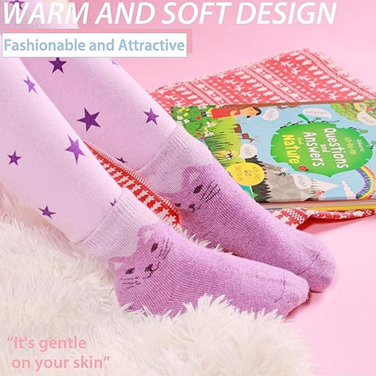 Kids' hiking socks - suitable for toddlers, boys and girls - warm and thick - mid-calf boot socks - V1188-MS101-00844-1
