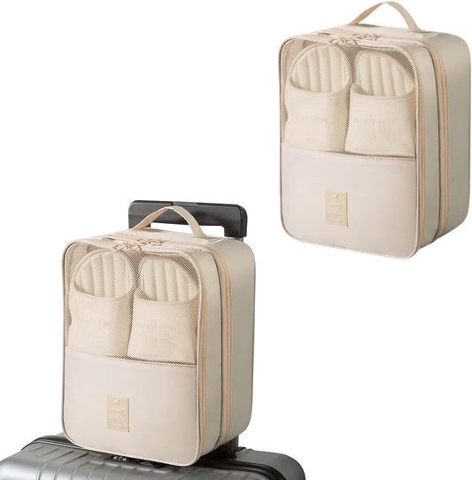 2 shoe storage bags - for travel and daily organization - suitable for 3 pairs of shoes - portable and V1188-MS101-00846-1