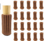 Chair leg protectors 24-pack - Brown, thick knit, non-slip socks V1188-MS101-00853-1