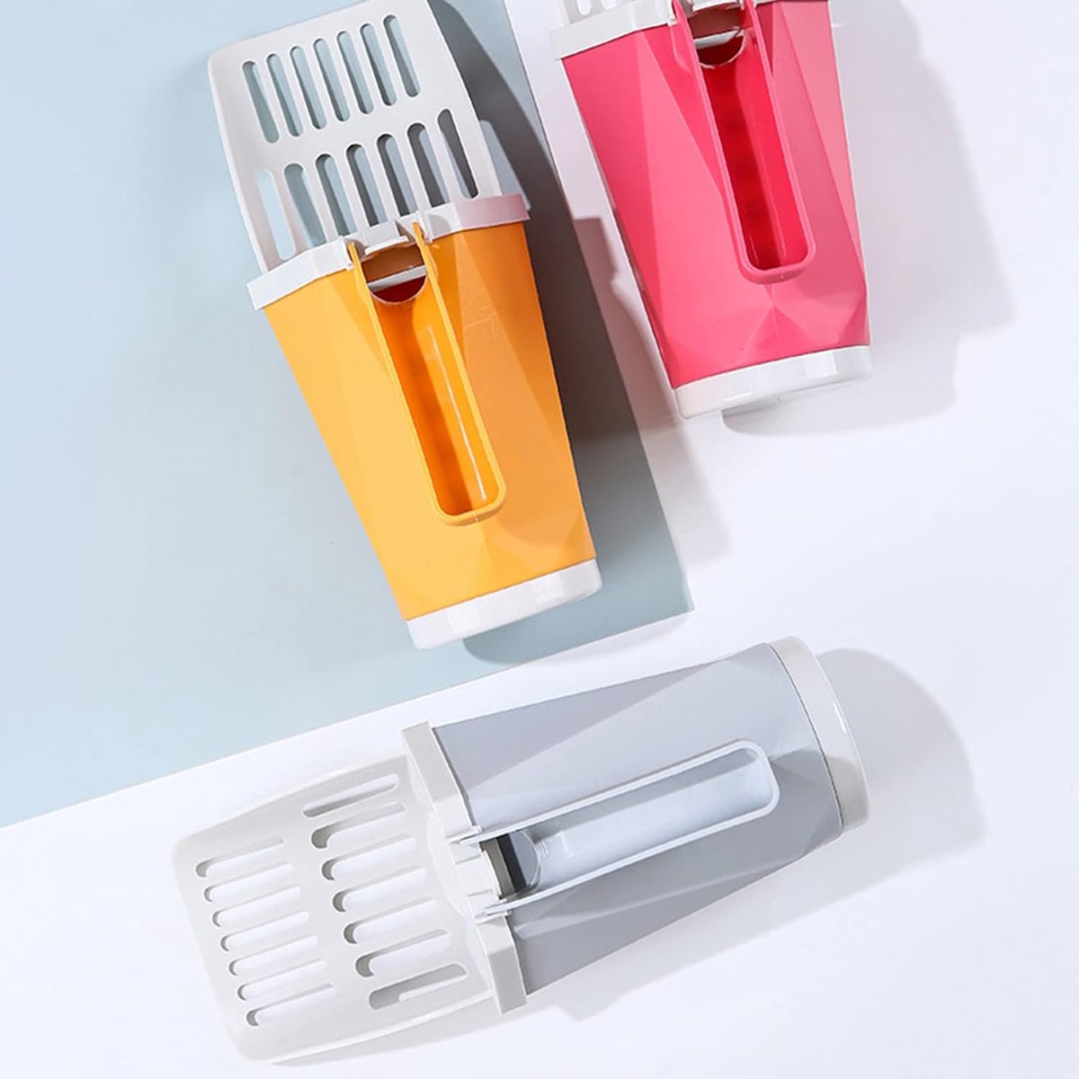 Cat Litter Scoop - Cat Litter Scoop with Collection Bin - Innovative Cat Litter Scoop Set with Waste Bin - V1188-MS101-00858-1
