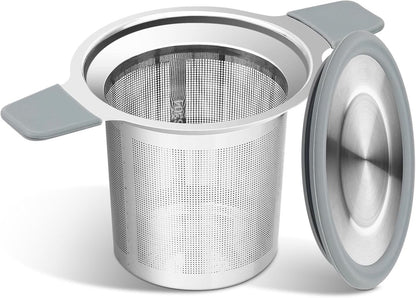 Tea infuser strainers - Stainless steel loose tea strainer with heat-resistant double handles - Extra fine V1188-MS101-00859-1
