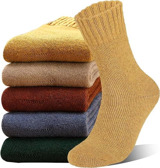 Warm winter socks for women - pack of 5 Pairs Thick Winter Socks - Thermal Men's Socks - extra thick warm V1188-MS101-00863-1