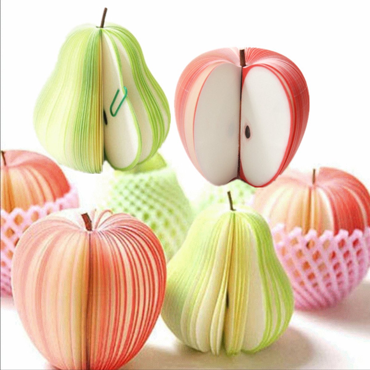 Sticky Notes - Fruit-Shaped 3D Non-Stick Notes - Fun DIY Memo Pads - Creative Practical Three-Dimensional V1188-MS101-00870-1