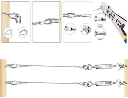 Stainless Steel Thread Set - 30Mx2mm, with M5 Spanner, for plants V1188-MS101-00882-1