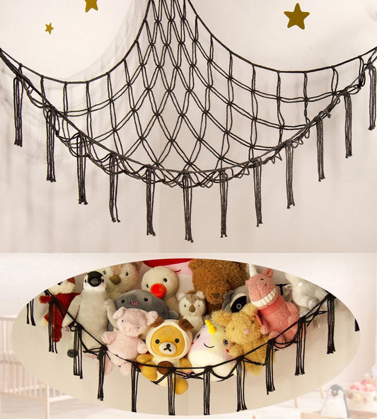 Toy storage hammock for stuffed animals - Storage space for teddy bears - Storage net for stuffed animals - V1188-MS101-00891-1