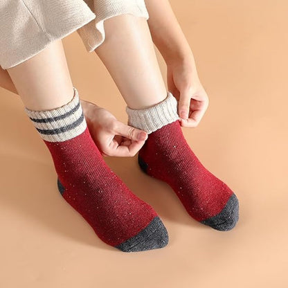 Thermal socks - Soft, thick, warm - Vintage knit - Casual socks V1188-MS101-00904-1
