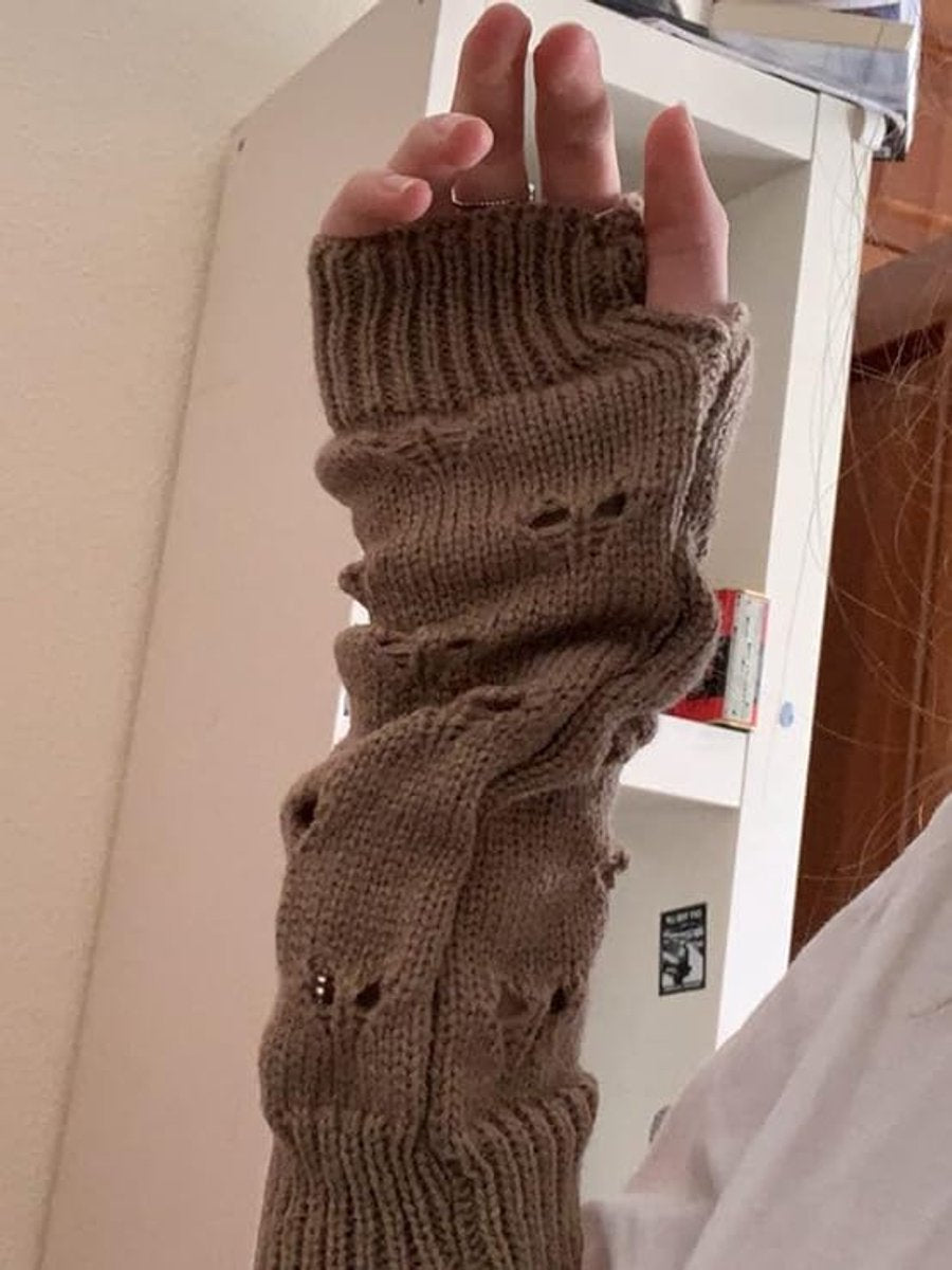 Fairytale retro accessories - crocheted gloves with a weathered look V1188-MS101-00912-1