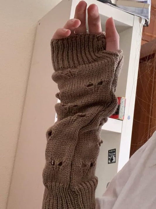 Fairytale retro accessories - crocheted gloves with a weathered look V1188-MS101-00912-1